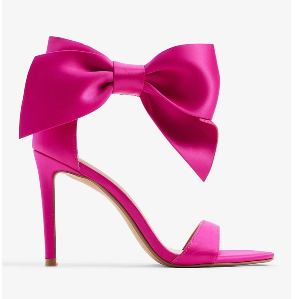 Ankle Bow Heeled Sandals